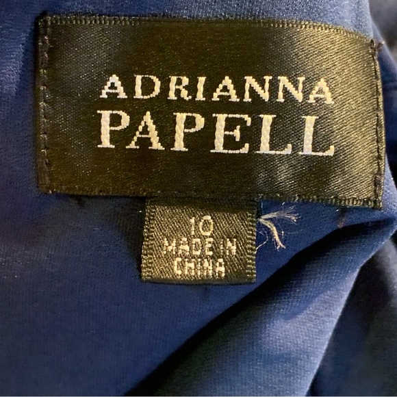 Adrianna Papell Cocktail Dress Tiered Ruffle - Picture 7 of 8